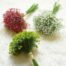 White gypsophila artificial flowers wedding and home decor bouquet
