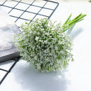 White gypsophila artificial flowers wedding and home decor bouquet