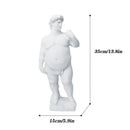 White hercules abstract human body resin statues living room decor