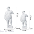 White hercules david obesity resin sculpture living room decor art