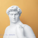 White hercules david obesity resin sculpture living room decor art