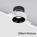 White honeycomb double head square led downlight living room fixture
