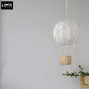 White hot air balloon chandelier – kids room macrame pendant light