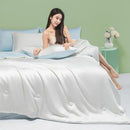 DecorBites™ Cool Feel Summer Quilt: Grade A Ice, Extra Soft, Quick Drying Quilted Blanket