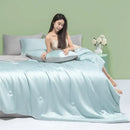 DecorBites™ Cool Feel Summer Quilt: Grade A Ice, Extra Soft, Quick Drying Quilted Blanket