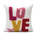 White love floral decorative sofa pillowcase living room cushion cover