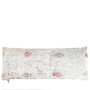White Lumbar Pillow | Vintage Cushions for Modern Decor