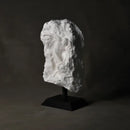 White marble discus throwing nude sculpture living room decor