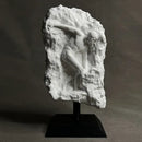 White marble discus throwing nude sculpture living room decor