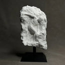 White marble discus throwing nude sculpture living room decor