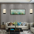 White marbled glass and gold wall sconce living room e26 e27 light