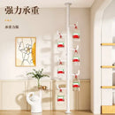 White multi tiered ladder clothing storage hanging rail bedroom