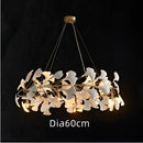 White orchid decorbites ginkgo chandelier living room pendant light