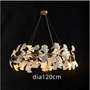 White orchid decorbites ginkgo chandelier living room pendant light