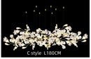 White orchid decorbites ginkgo chandelier living room pendant light