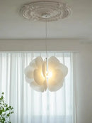 White paper flower butterfly pendant light bedroom hanging decor