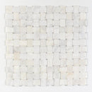 Satin Perla Multi Finish Pinwheel Marble Mosaics 10 5/8x10 5/8