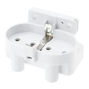 White plastic 2g11 lamp holder socket kitchen terminal block