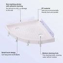 White plastic corner bathroom shelf organizer caddy with hooks bathroom