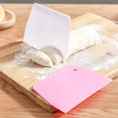 White plastic dough cream cake cutter spatula – kitchen baking tool