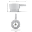 White plastic electric flour sifter shaker kitchen measuring cup