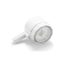 White plastic electric flour sifter shaker kitchen measuring cup