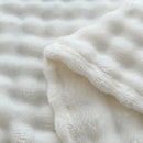 DecorBites™ Bubble Velvet Blanket: Soft Cozy Flannel Sofa Cover, Single/Double, Office Nap & Air Conditioning