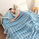 DecorBites™ Bubble Velvet Blanket: Soft Cozy Flannel Sofa Cover, Single/Double, Office Nap & Air Conditioning