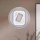 DecorBites™ White Scandinavian LED Acrylic Sconce Light for Study Room - Wall Lighting Fixture with Warm and White Light Options