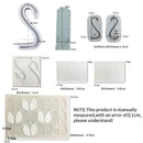 White silicone 3d wings cake mold kitchen swan neck decoration