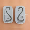White silicone 3d wings cake mold kitchen swan neck decoration
