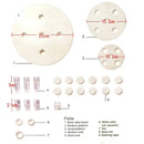 White silicone ice cream layer cake frame kit kitchen baking tool
