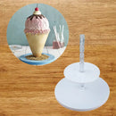 White silicone ice cream layer cake frame kit kitchen baking tool