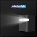 White smart sensor toilet paper holder with induction light bathroom