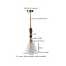 White textured glass and brass pendant light dining room ceramic led