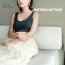 White textured headboard pillow wedge bedroom mattress gap filler