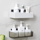 DecorBites™ Bathroom Shelves Wall Mounted Shower Organizer Basket Storage Rack