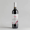 White Wood Bridesmaid Wine Label