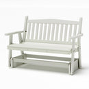 SimplyPoly Amish Made Mission Recycled Plastic Porch Glider