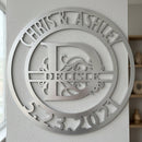 Custom Metal Wall Art - Personalized Split Letter Name Sign