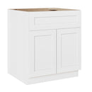 24 Inch White Shaker Single Sink Bathroom Vanity