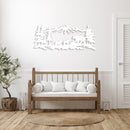 Mountain Bear Family Metal Wall Art – Wildlife Nature Home Decor