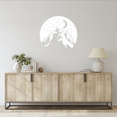Mountain Night Metal Wall Art – Night Sky Stars Scenic Nature Home Decor