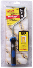 Whizz Maximus Polyamide Fabric 1/2 in. x 4 in. W Mini Paint Roller Cover 10 pk