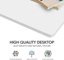Particle Board Tabletop 55x28 Inches White Standing Desk