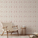 Line Art Western Cowboy Wallpaper - Desert Icons