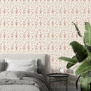 Line Art Western Cowboy Wallpaper - Desert Icons