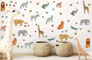 Earth Tones Safari Animals - Fabric Nursery Wall Art Decals