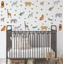 Safari Animals Faces - Fabric Nursery Wall Art Decals