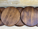 Finished Barrel Oak Head With Backing Installed (Lid, Barrel Top, Wood, Wine, Whiskey, Cooperage Marks, Gift For Him, Dad, Project)